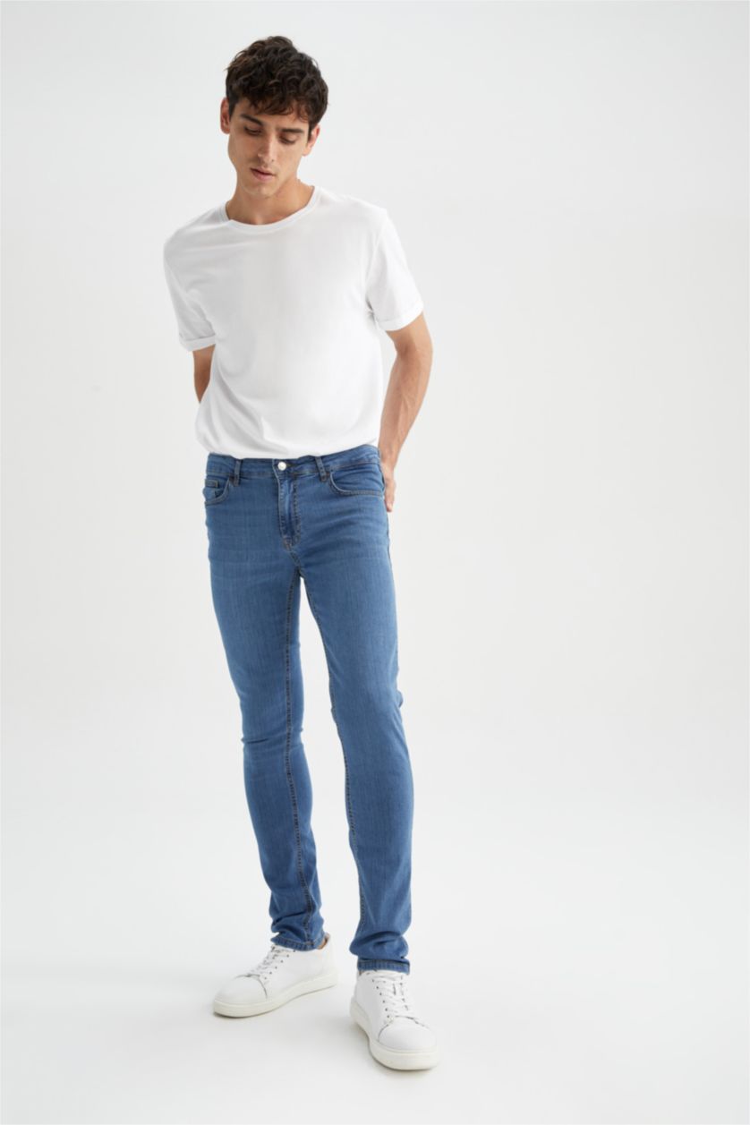 MAN Blue Pedro Slim Fit Trousers