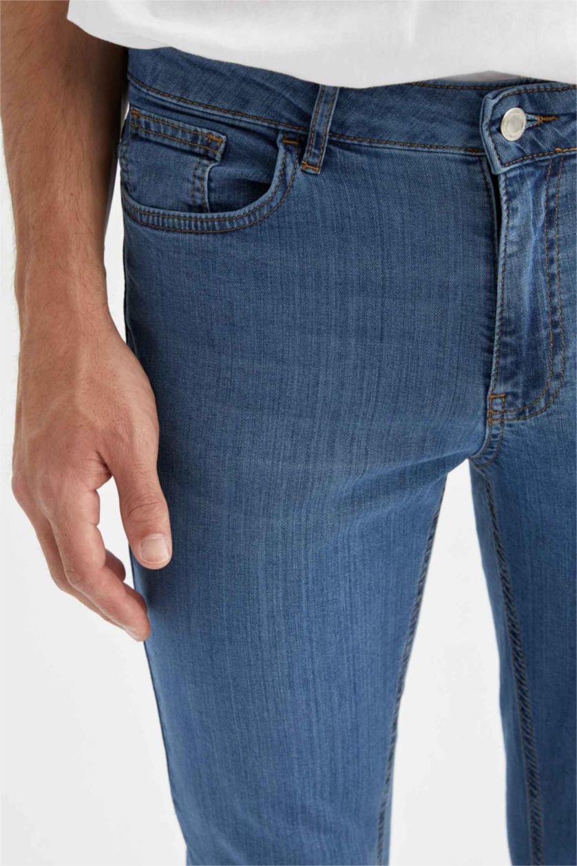 MAN Blue Pedro Slim Fit Trousers