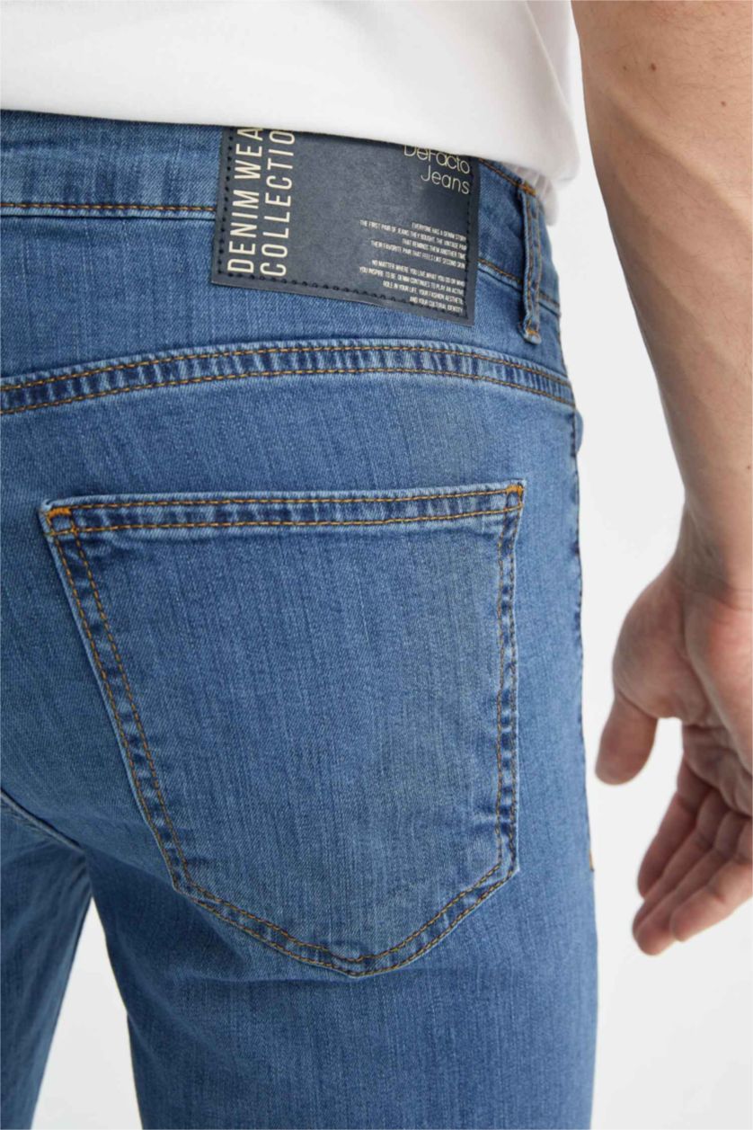 MAN Blue Pedro Slim Fit Trousers