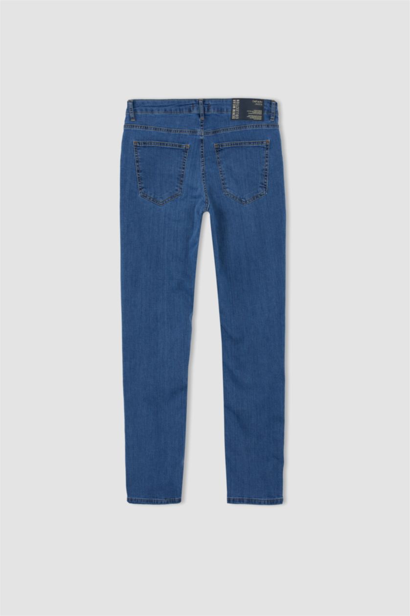 MAN Blue Pedro Slim Fit Trousers