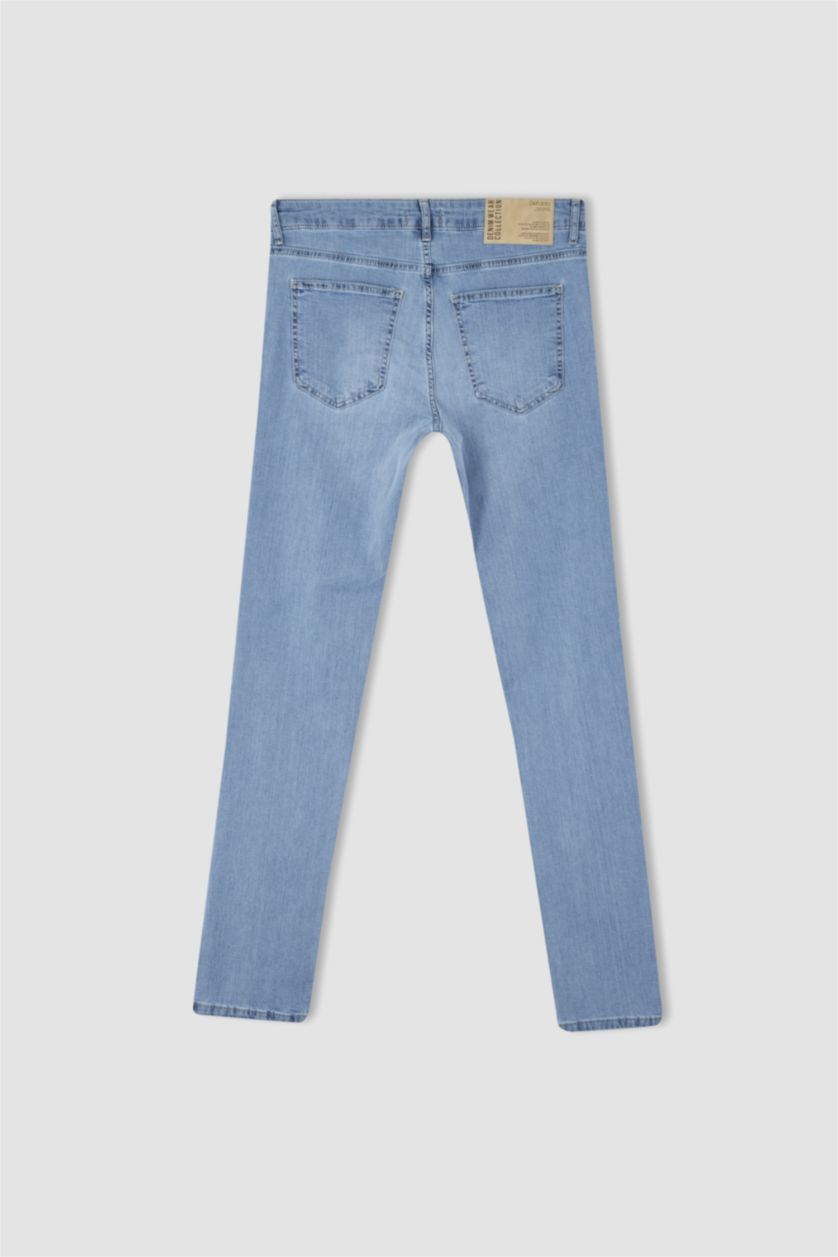 HOMME BLEU Clair Jean slim coupe slim Pedro à taille normale