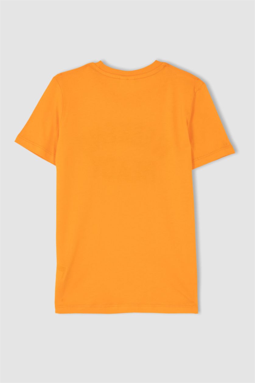 GARÇONS Orange Ensemble pyjama short imprimé manches courtes pour garçon