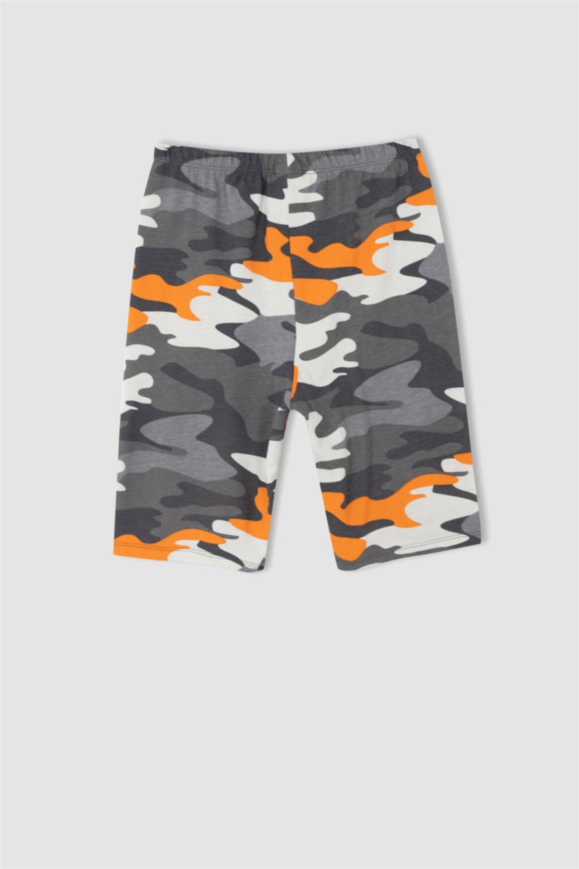 GARÇONS Orange Ensemble pyjama short imprimé manches courtes pour garçon