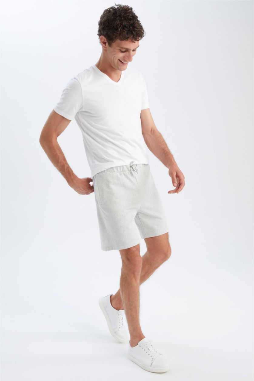 MAN Grey Melange Regular Fit