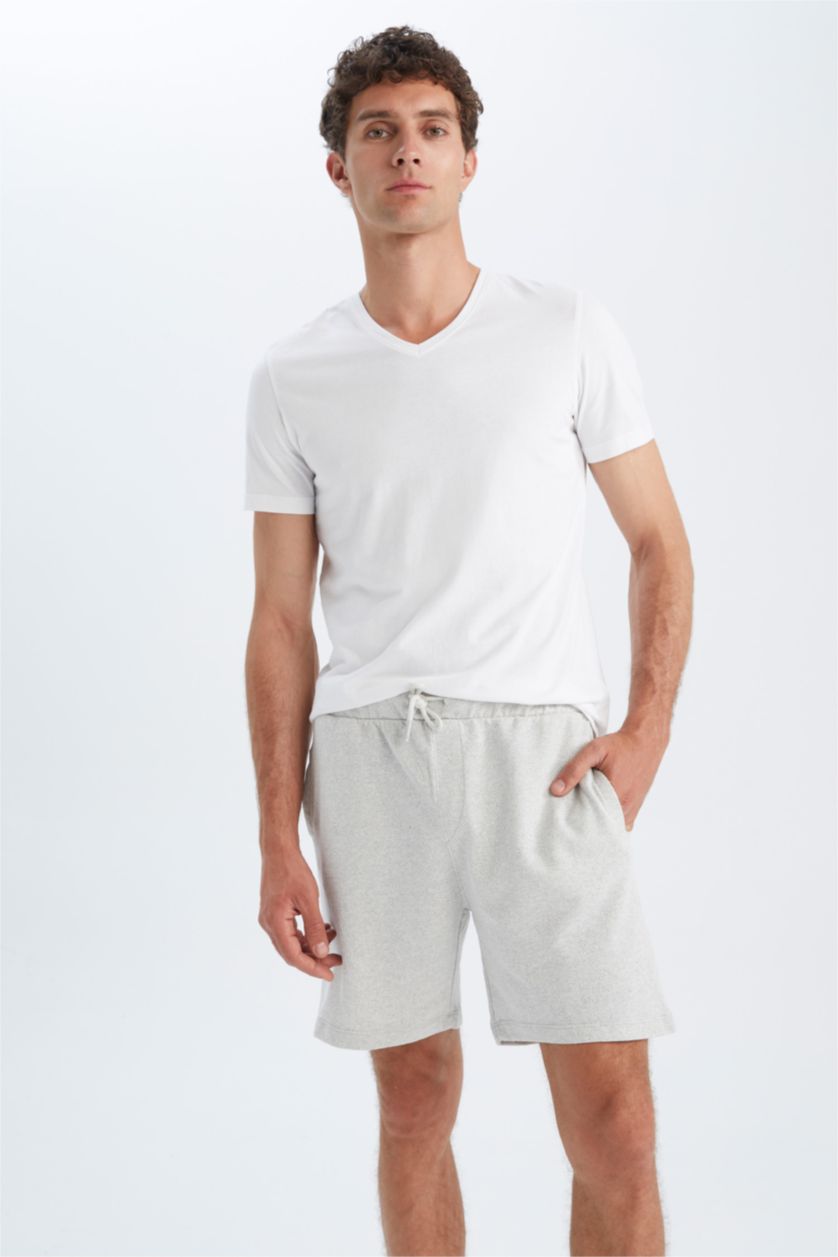 MAN Grey Melange Regular Fit