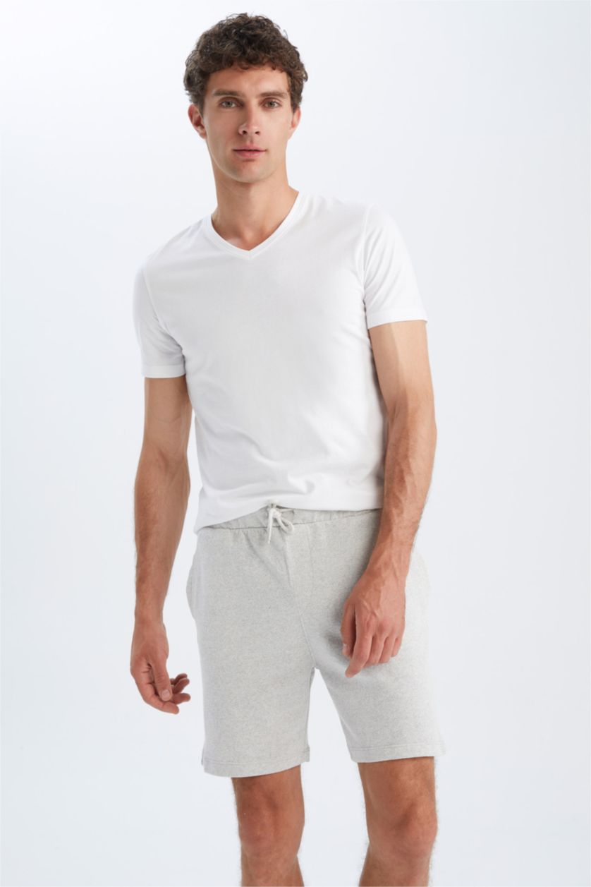MAN Grey Melange Regular Fit
