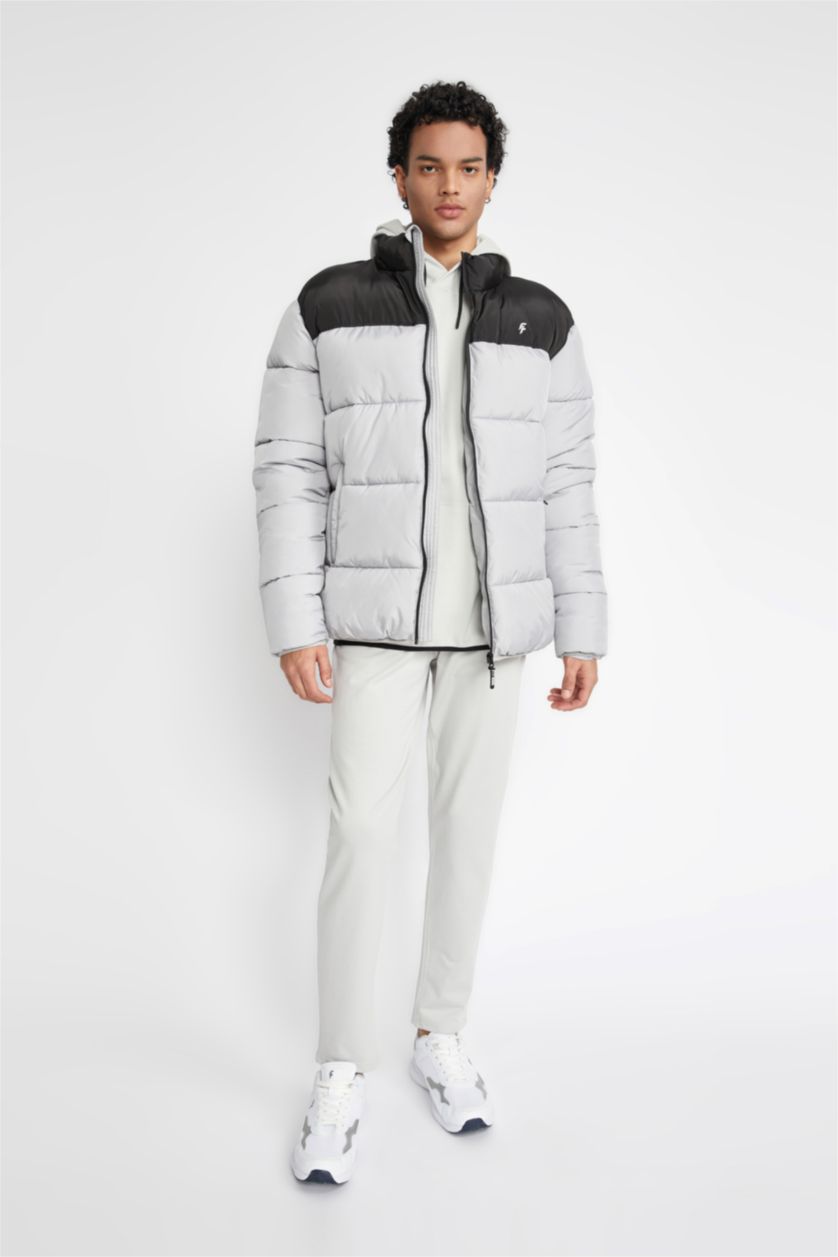 Erkek Açık Gri Mont