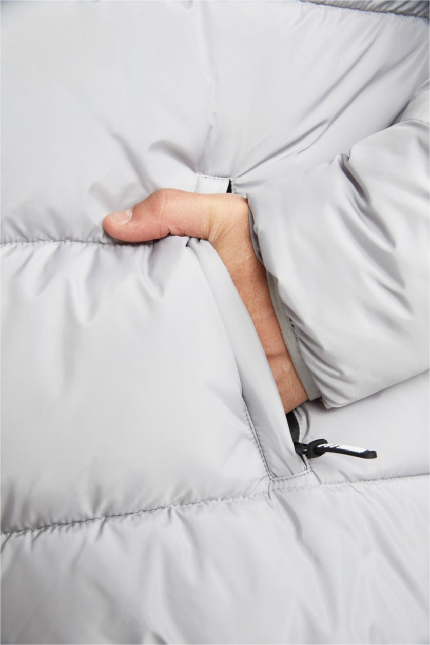 Erkek Açık Gri Mont