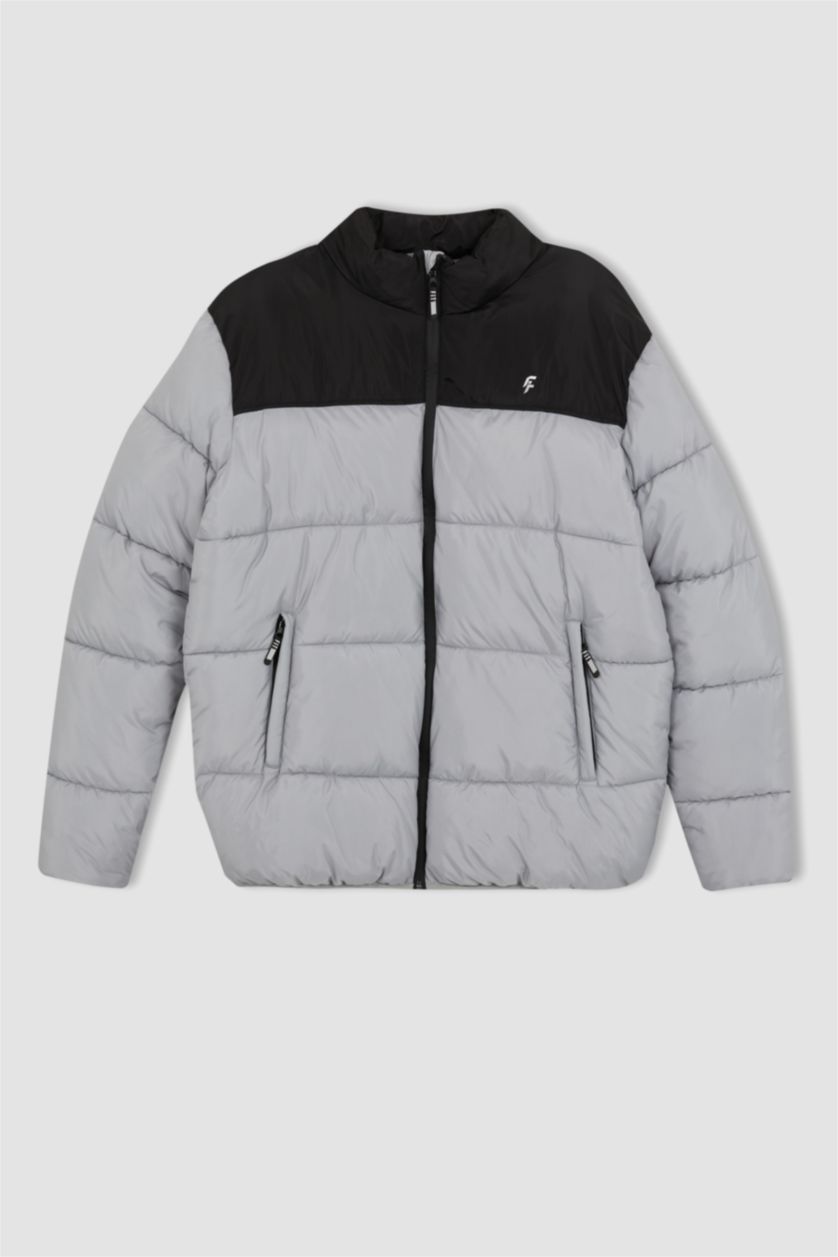 Erkek Açık Gri Mont