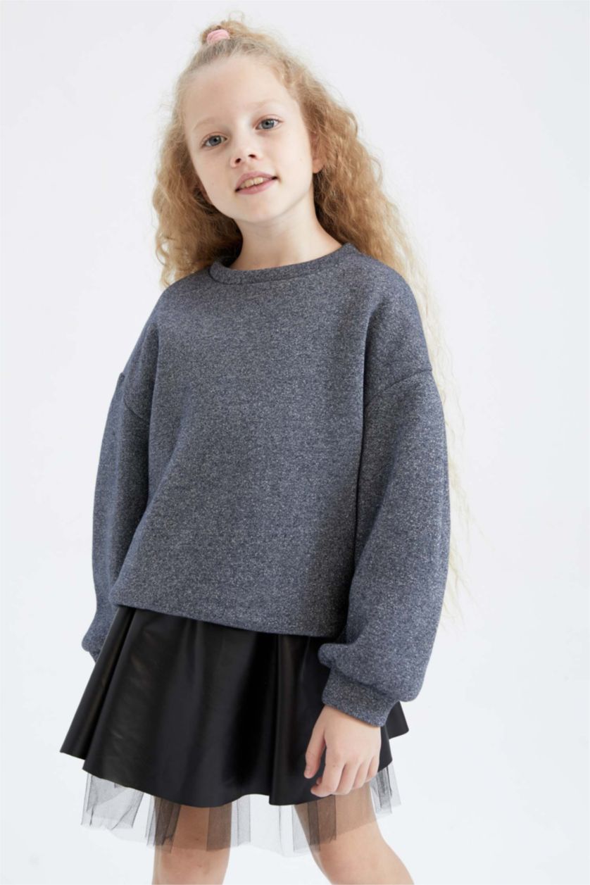 Kız Çocuk - Genç Kız İndigo Kız Çocuk Sweatshirt