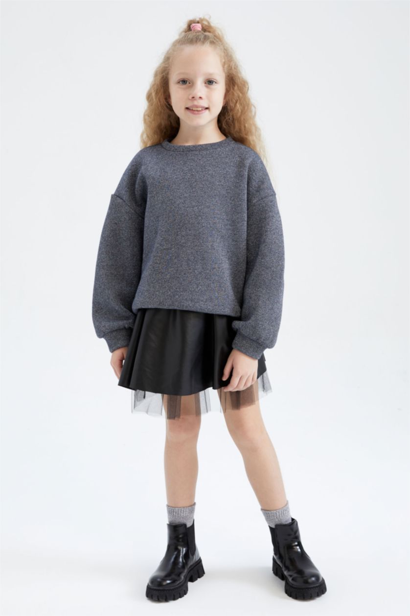 Kız Çocuk - Genç Kız İndigo Kız Çocuk Sweatshirt