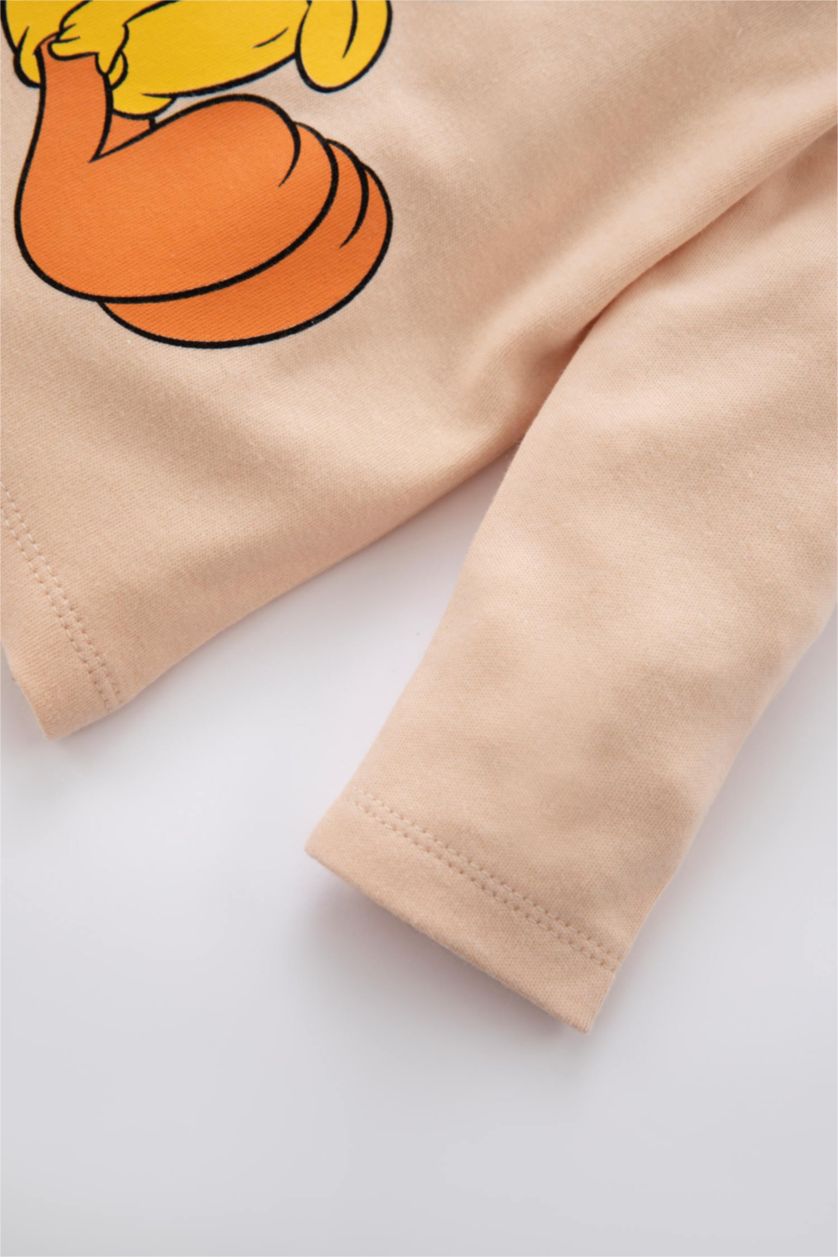 BABY GIRL Salmon 2 piece Regular Fit Crew Neck Looney Tunes Licensed Knitted Pyjamas