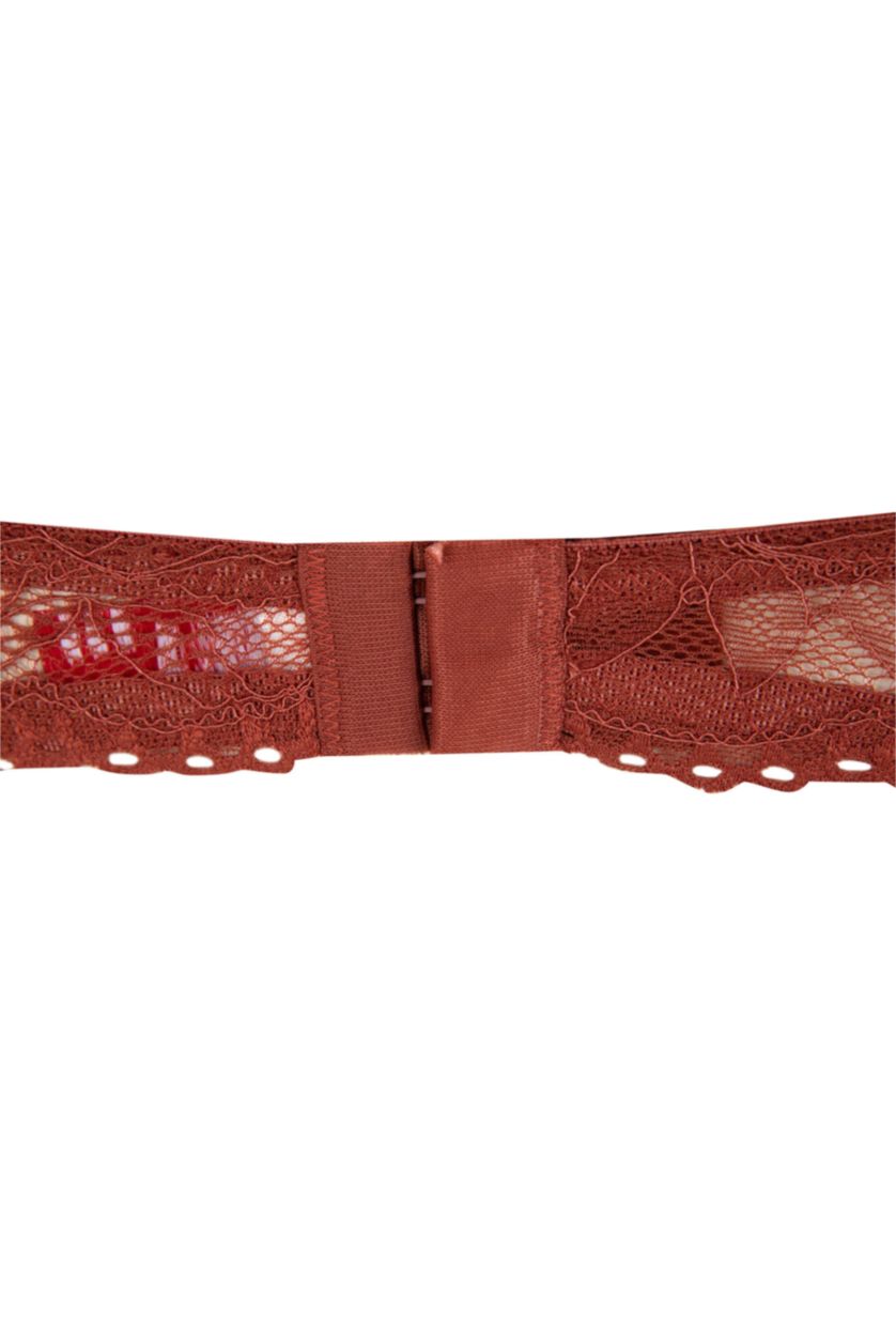 Kadın Bordo Kapsız Telli Bra