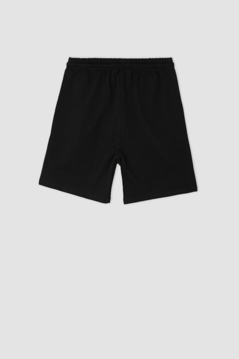 رجال أسود شورت كابري سليم فيت ستاندارت