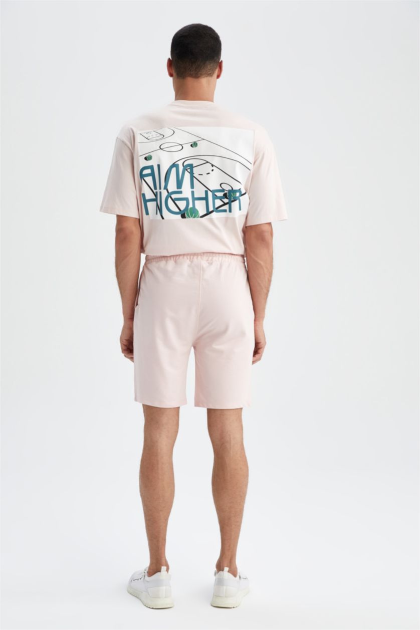 HOMME Violet Clair Short slim en coton de DeFacto Fit