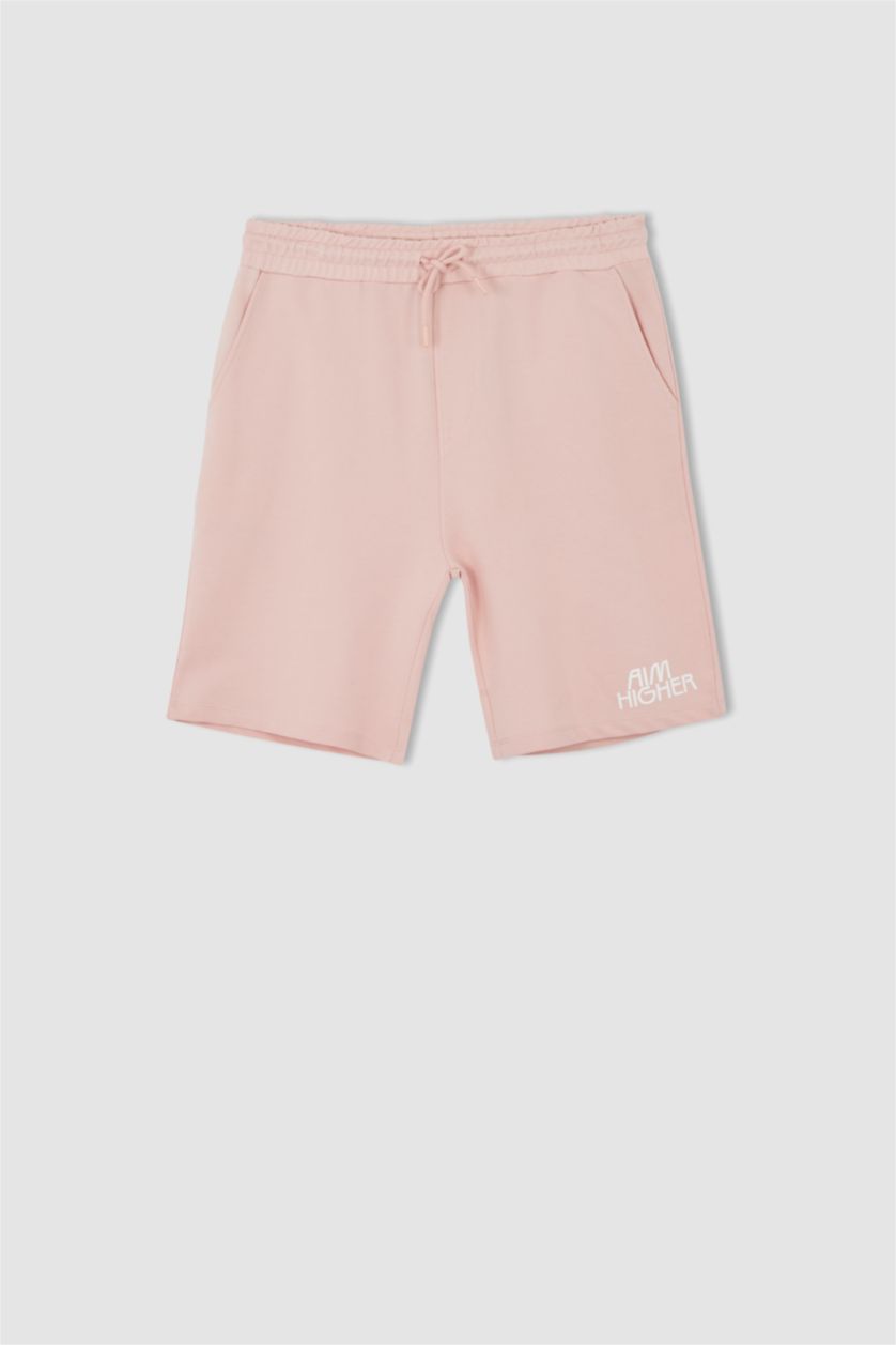 HOMME Violet Clair Short slim en coton de DeFacto Fit