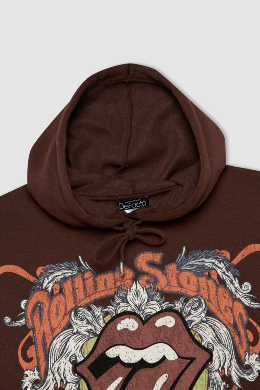 نساء بني Oversize Fit Thick Sweatshirt Fabric Sweatshirt