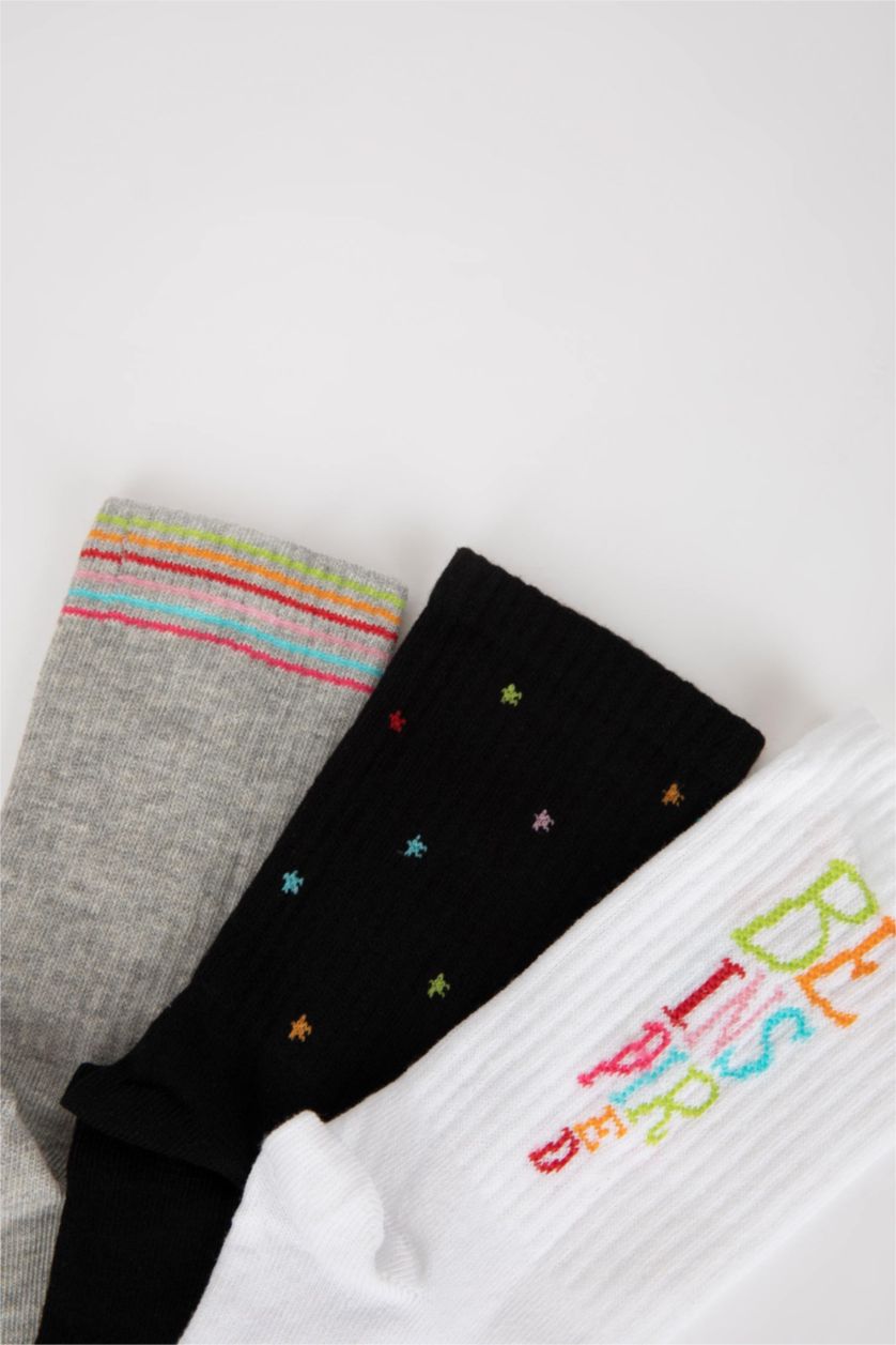 نساء Karma جوارب نسائي طويل قطن - 3 قطع