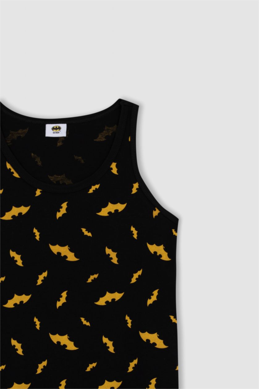 أولاد ميلانج رمادي فانيلة قصة عادية من باتمان من قطعتين