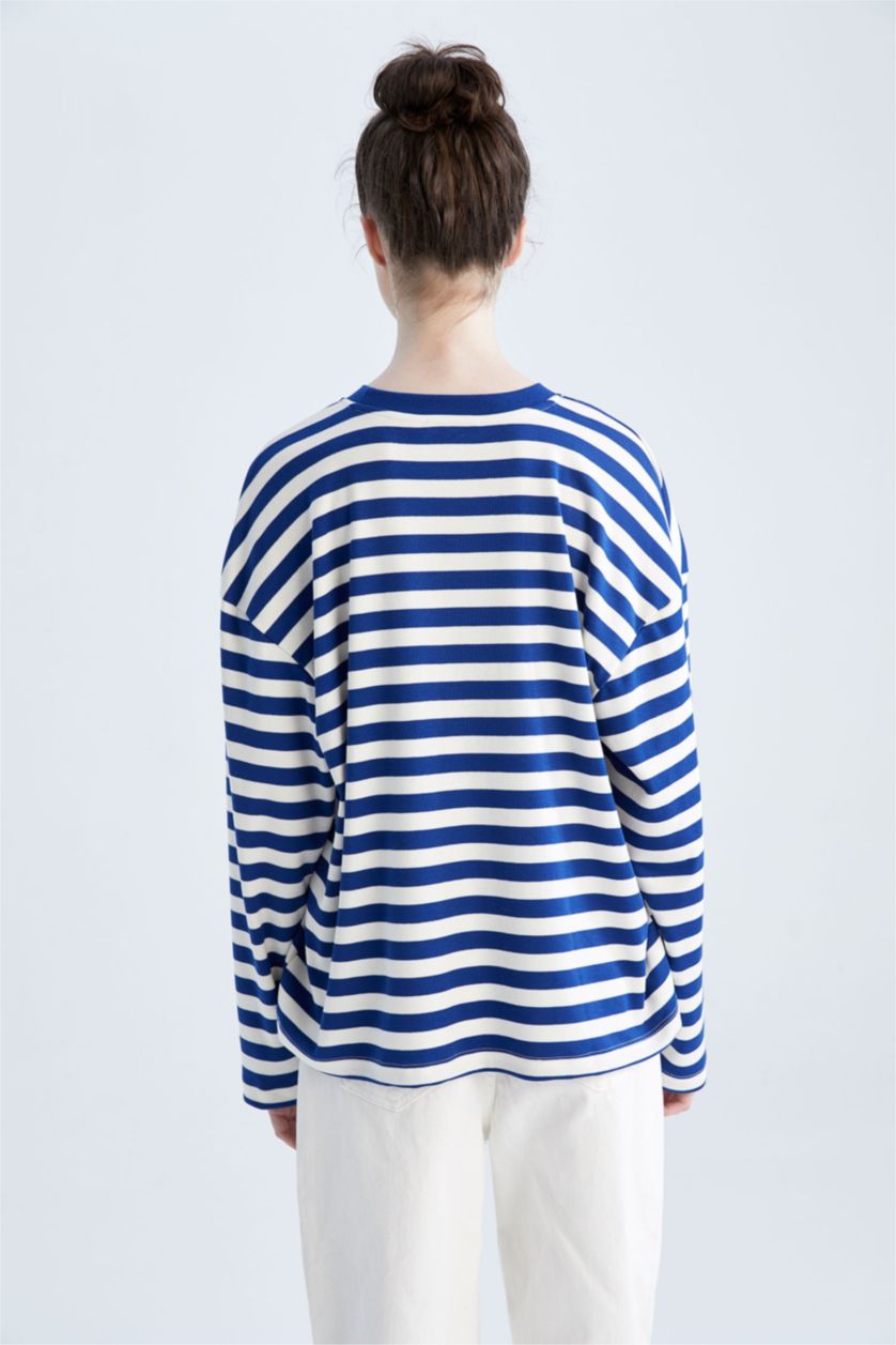 Kadın Royal Regular Fıt Uzun Kollu Tişört