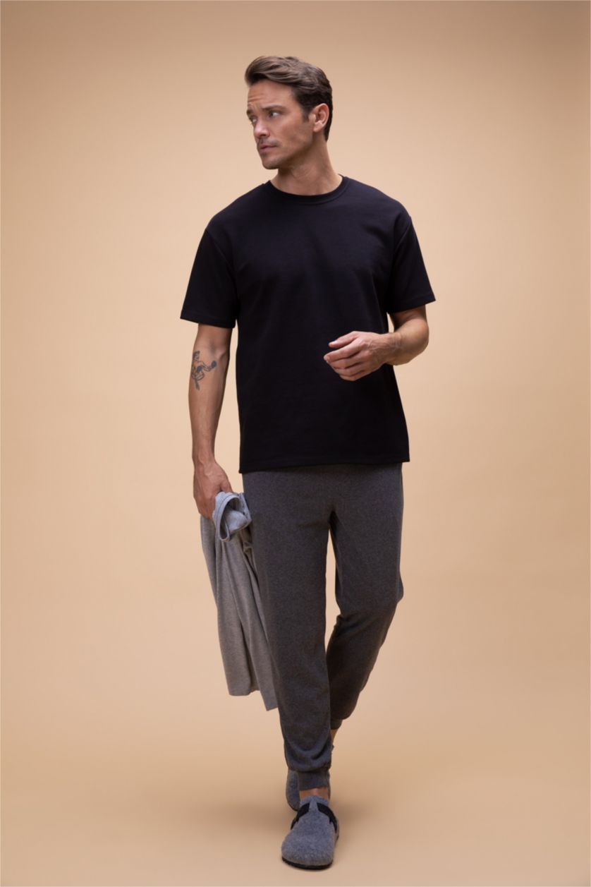 رجال ميلانج أنثرا بنطلون قصة عادية