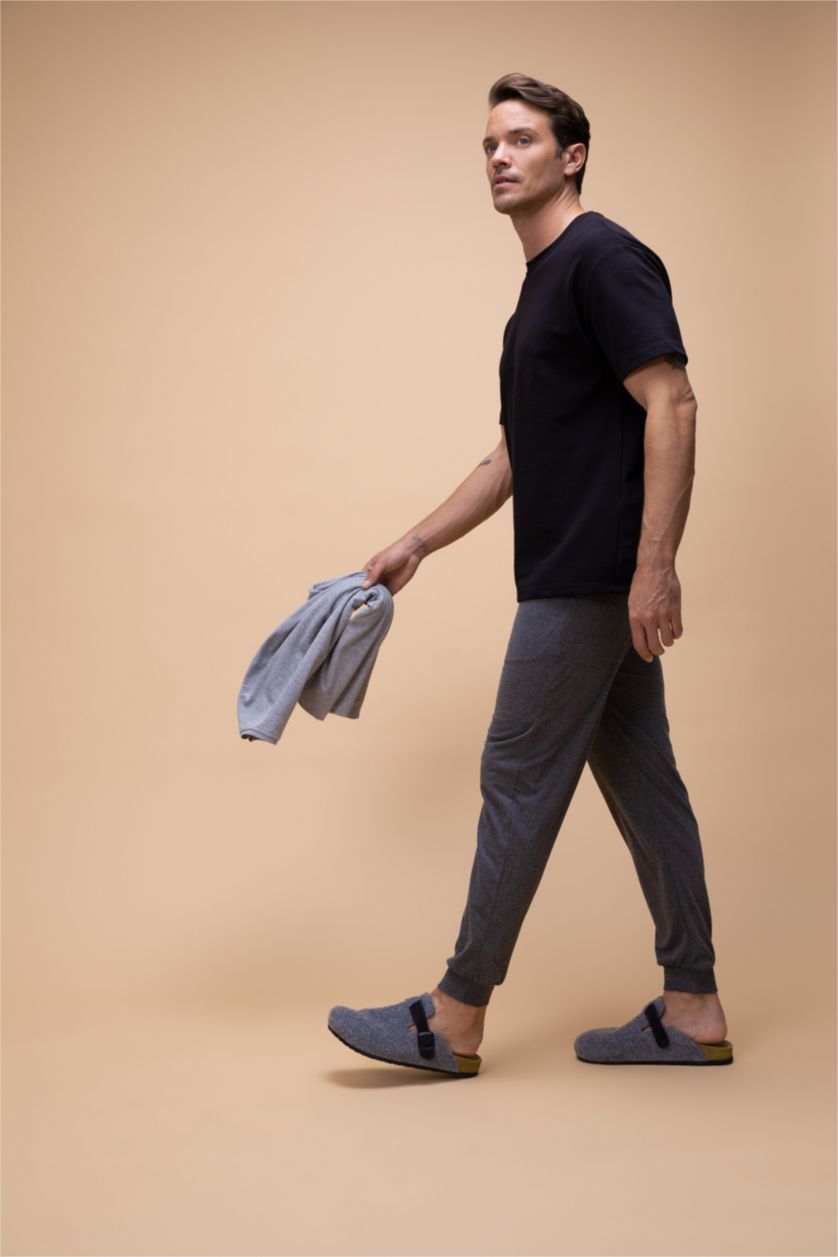 رجال ميلانج أنثرا بنطلون قصة عادية