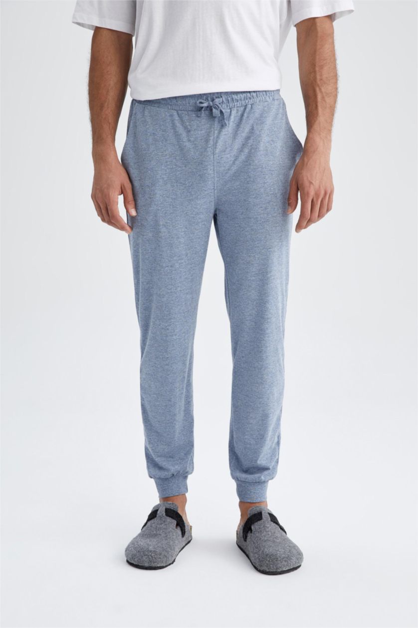 رجال ميلانج أزرق بنطلون قصة عادية