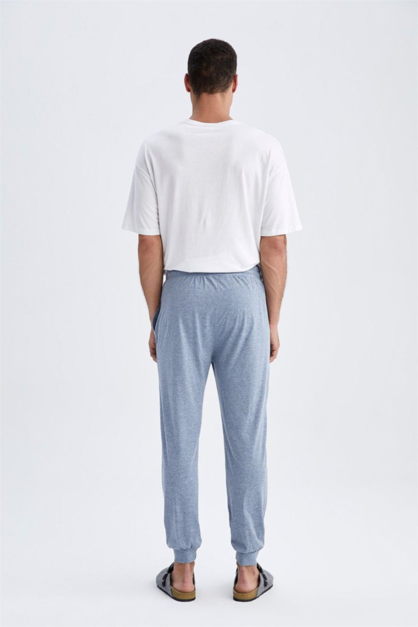 رجال ميلانج أزرق بنطلون قصة عادية