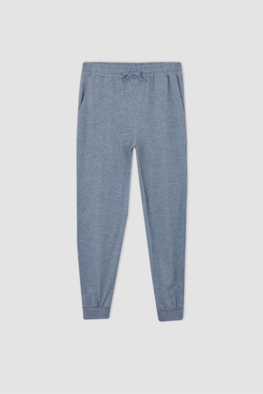 رجال ميلانج أزرق بنطلون قصة عادية