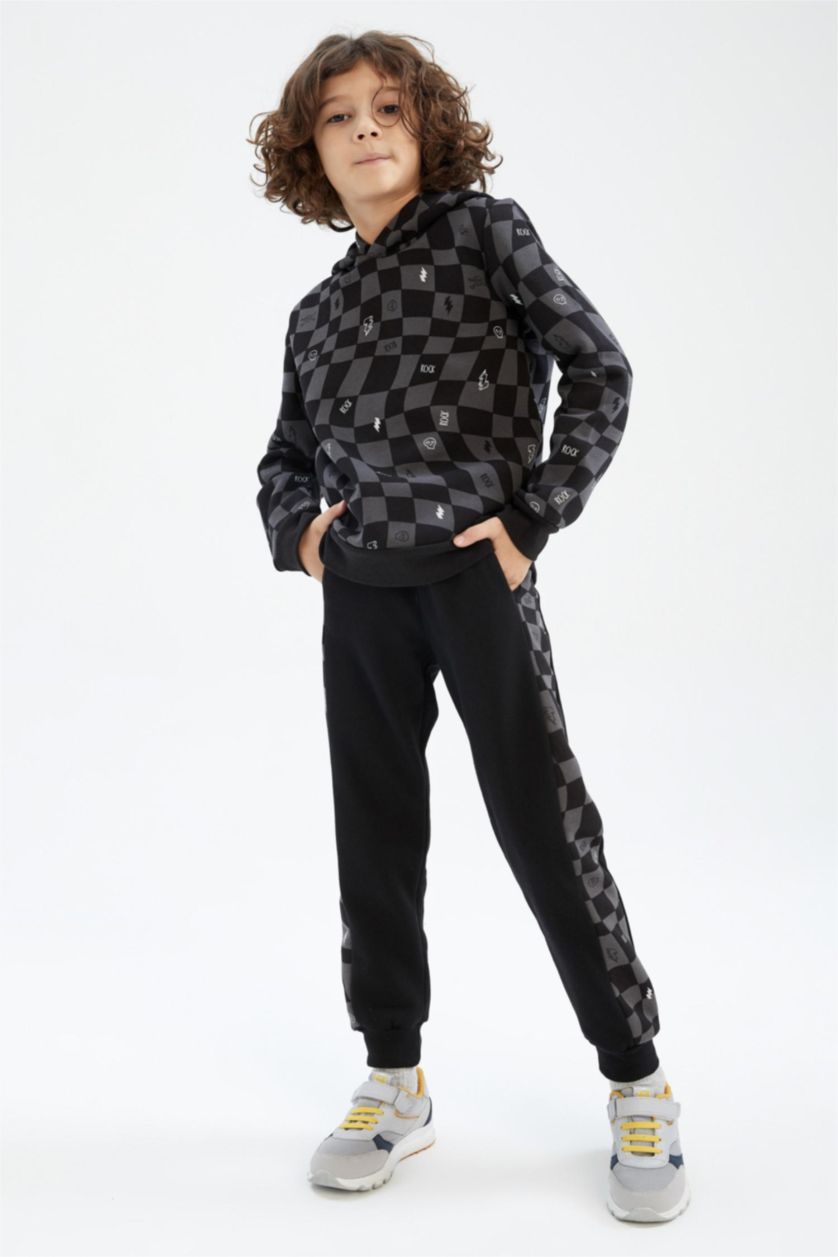 BOYS & TEENS Black Regular Fit Trousers