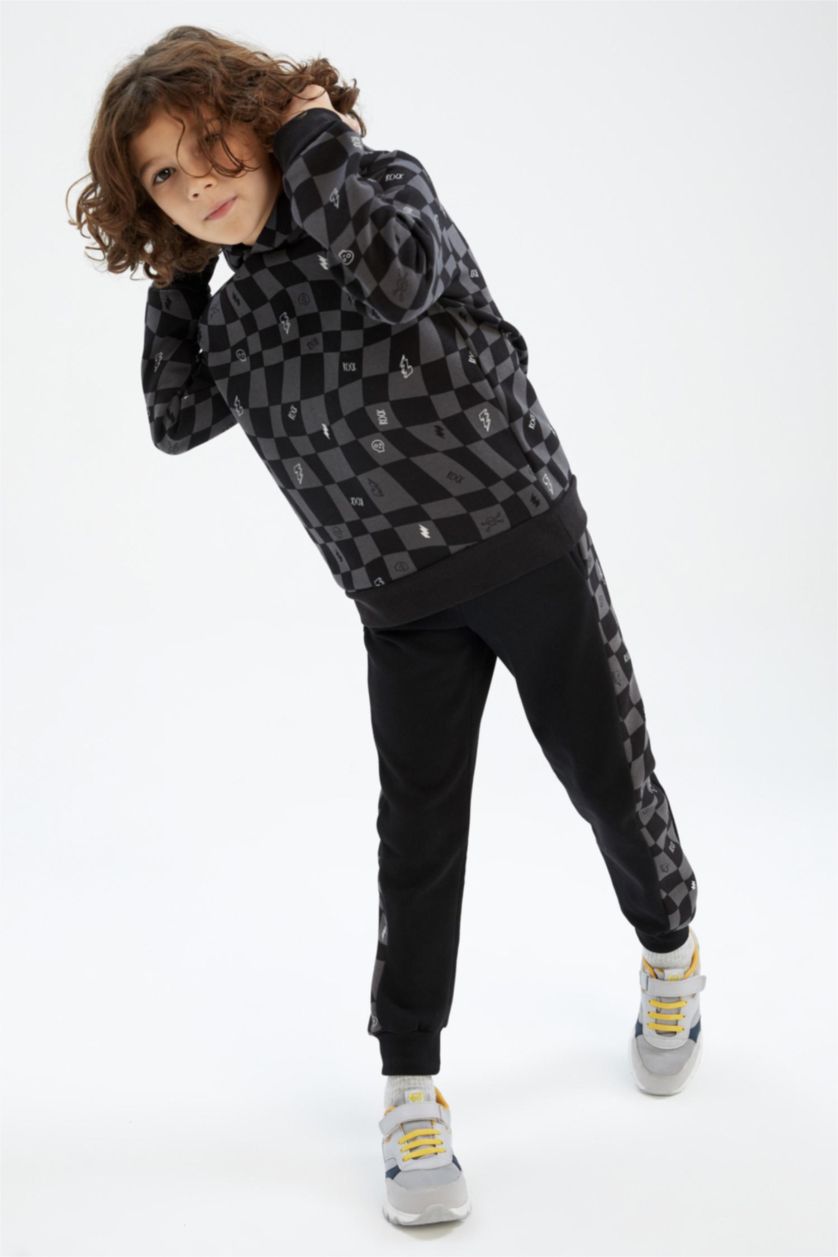 BOYS & TEENS Black Regular Fit Trousers