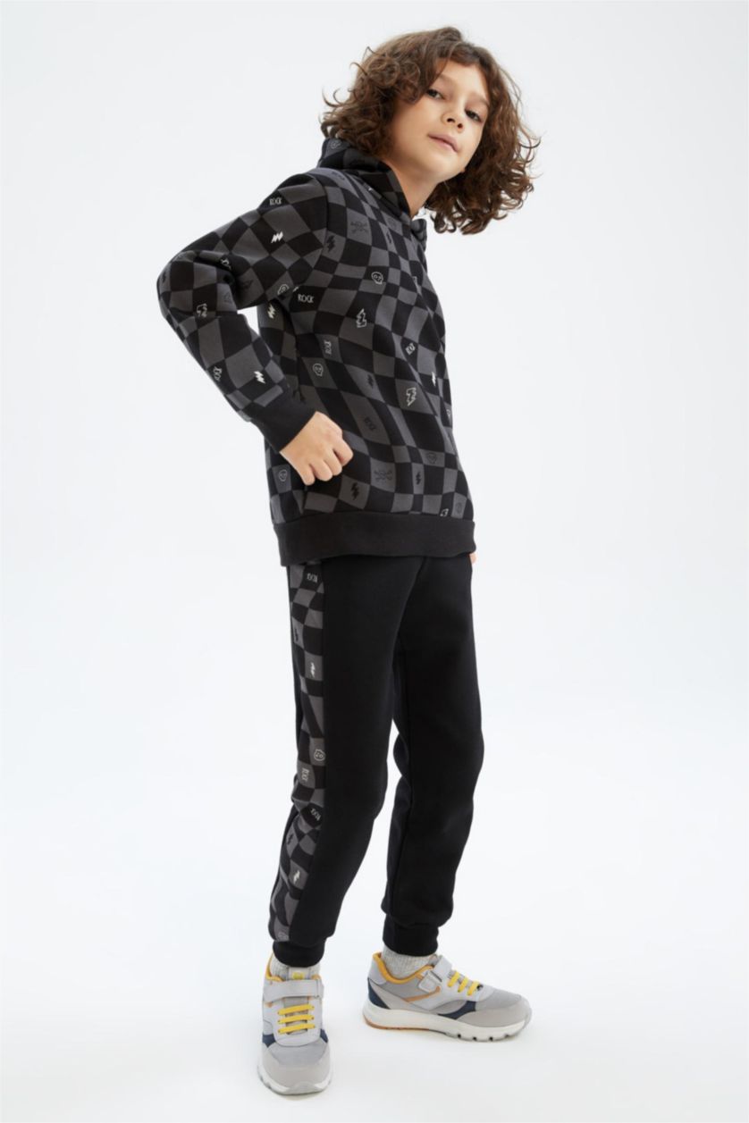 BOYS & TEENS Black Regular Fit Trousers