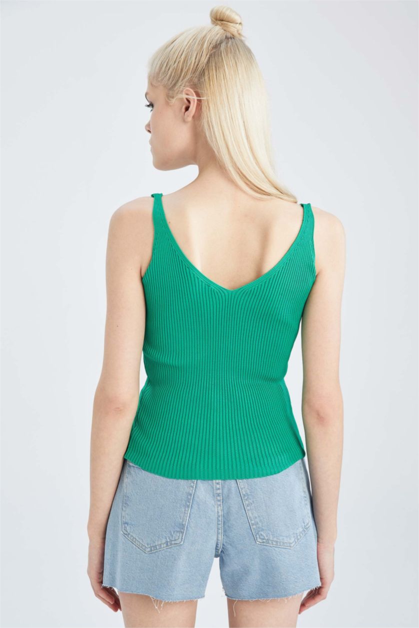 Kadın Yeşil Crop Top Atlet