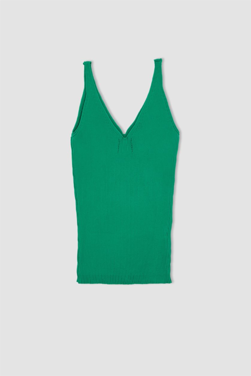 Kadın Yeşil Crop Top Atlet