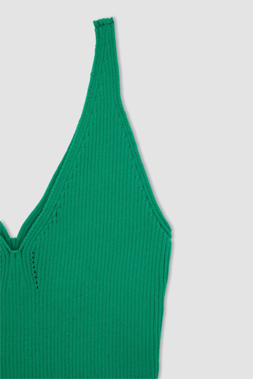 Kadın Yeşil Crop Top Atlet