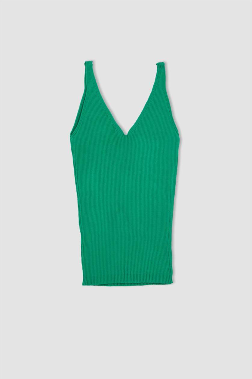 Kadın Yeşil Crop Top Atlet