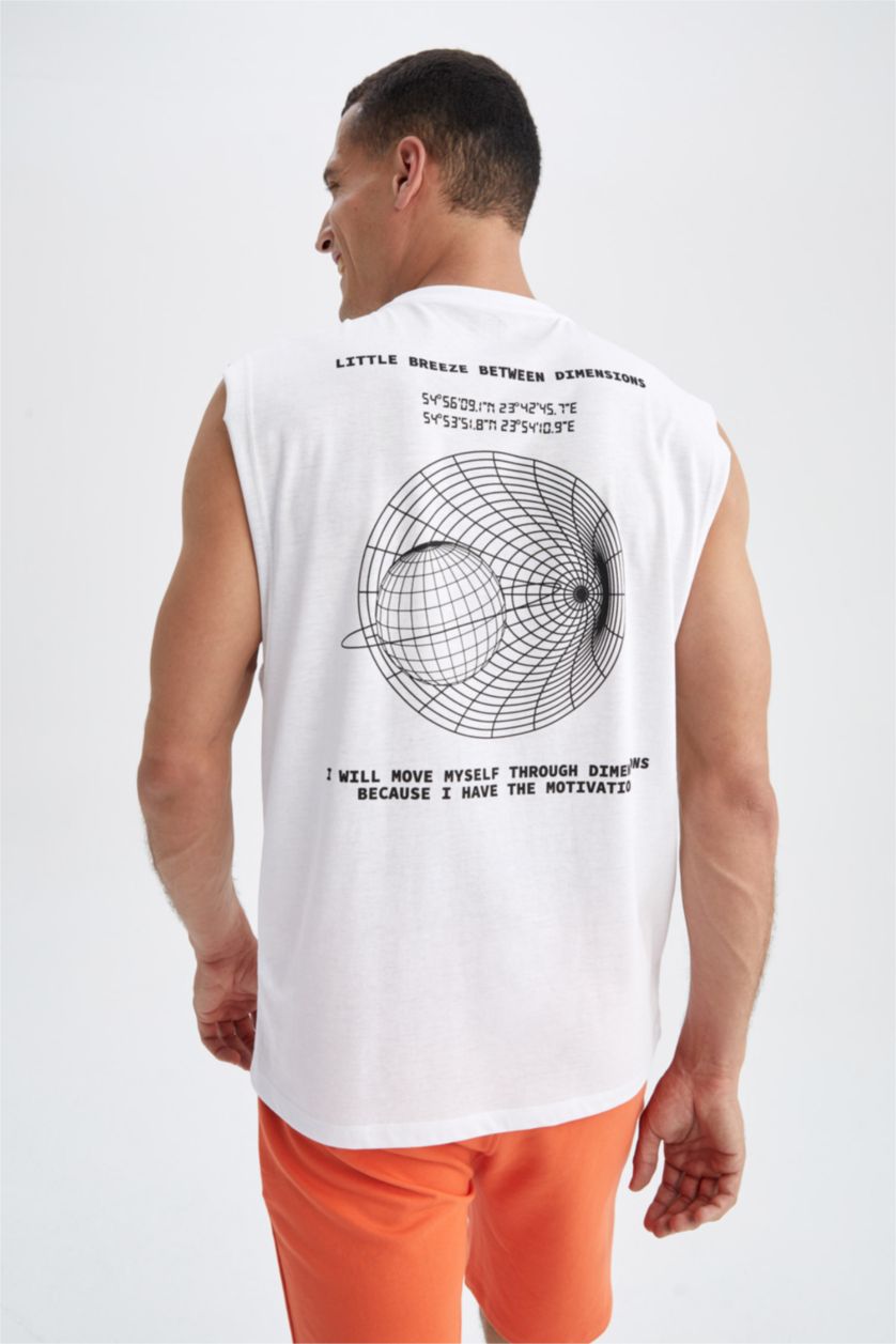 HOMME Blanc Coupe Boxy Athlète