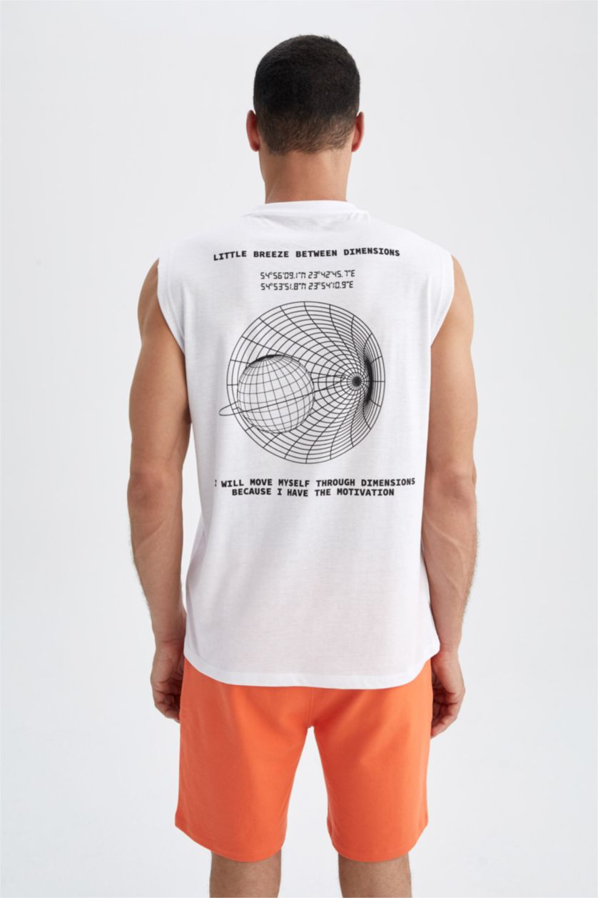 HOMME Blanc Coupe Boxy Athlète