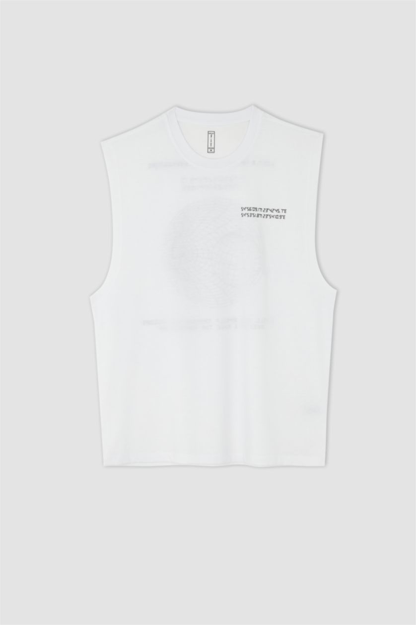 HOMME Blanc Coupe Boxy Athlète