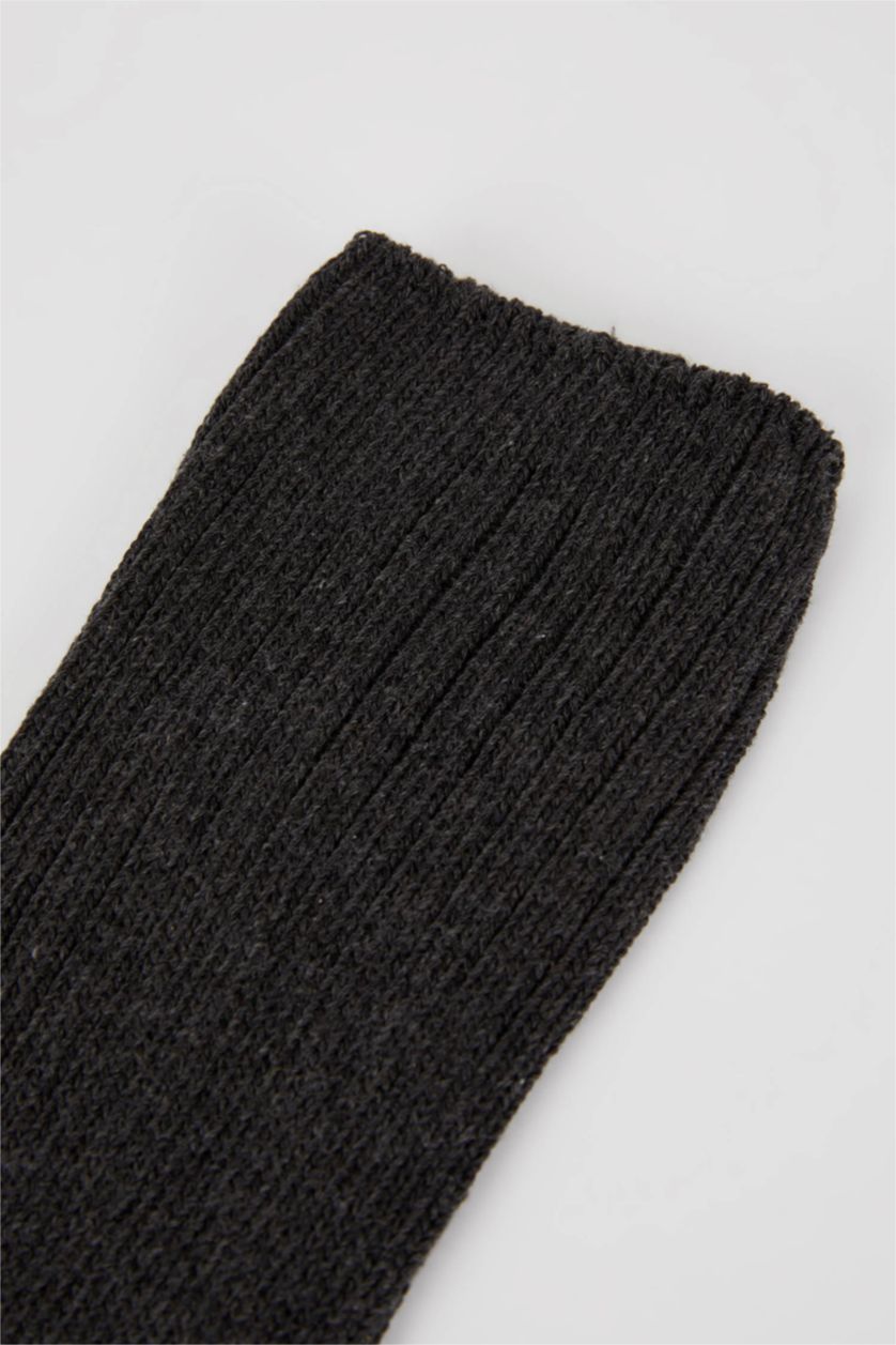 Kadın Gri Kadın 2'li Pamuklu Kışlık Çorap