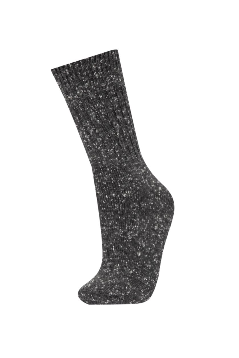 Kadın Karma Kadın 2'li Pamuklu Kışlık Çorap