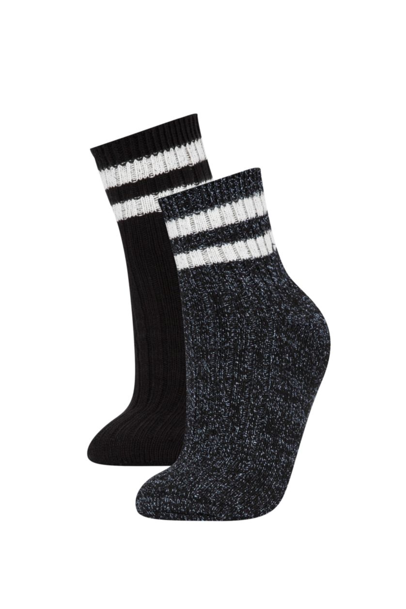 WOMAN NAVY Woman 2 piece Winter Socks