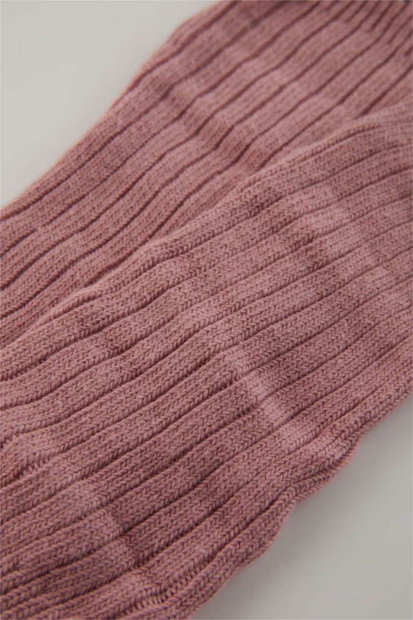 Женщины Бежевый меланж Леггинсы из хлопка для женщин