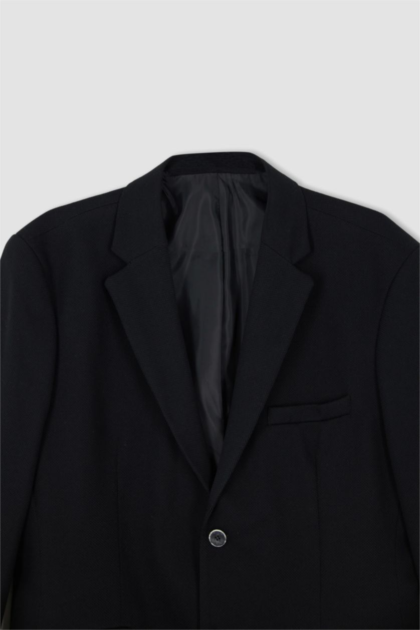 HOMME Noir Blazer doublé coupe slim
