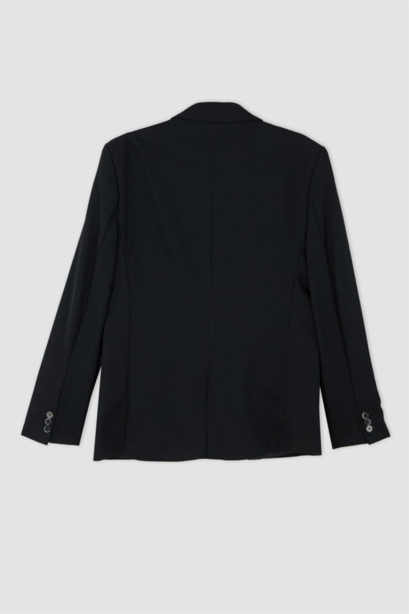 HOMME Noir Blazer doublé coupe slim