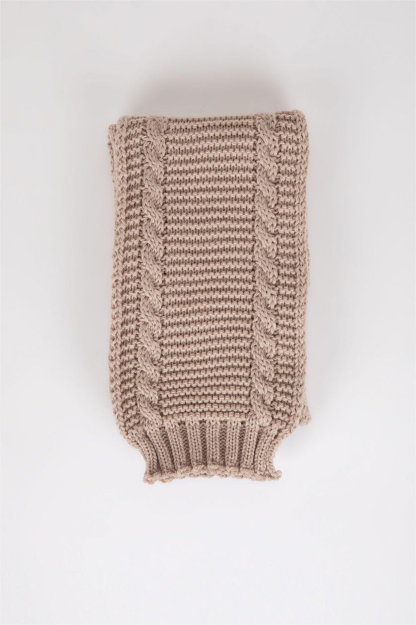 BÉBÉ FILLE Beige Ensemble Bonnet et écharpe à pompon pour BéBé Fille