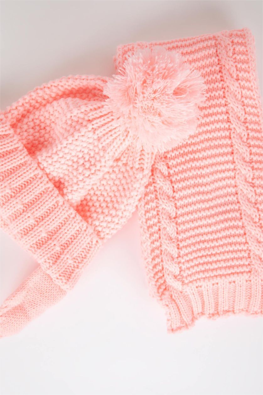 BÉBÉ FILLE Rose Ensemble d'écharpe 2 BéBé Fille