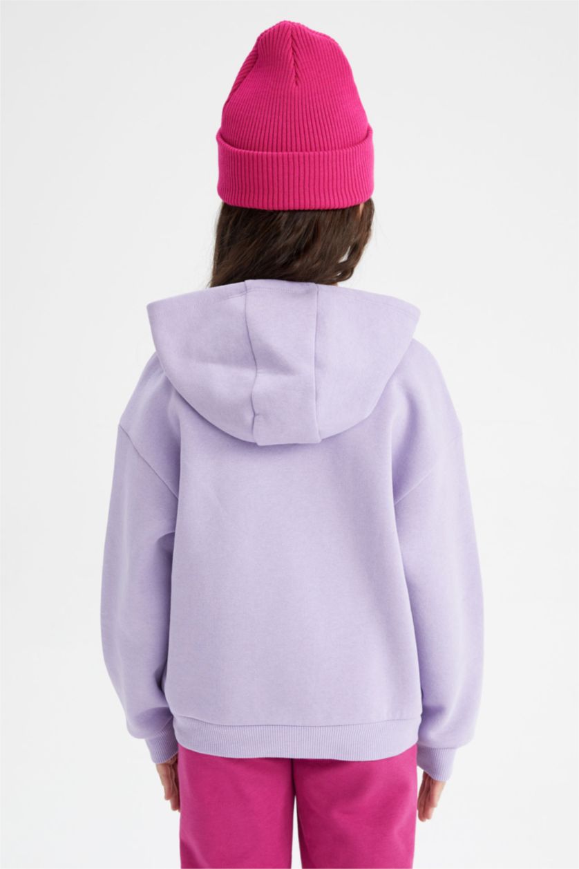 GIRLS & TEENS Lilac قماش سميك قصة مريحة