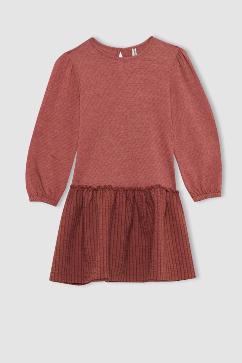 GIRLS & TEENS Pink Long Sleeve Knitted Dress