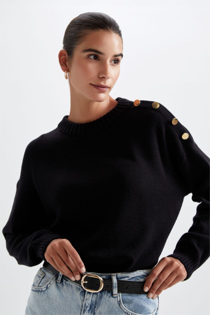 Kadın Siyah Kadın Oval Toka Suni Deri Jean Kemeri